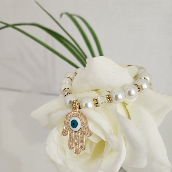 D' Bello accesories Jewelry - D' Bello accesories Evil Eye Hamsa Hand Good Luck Bracelet Blessed